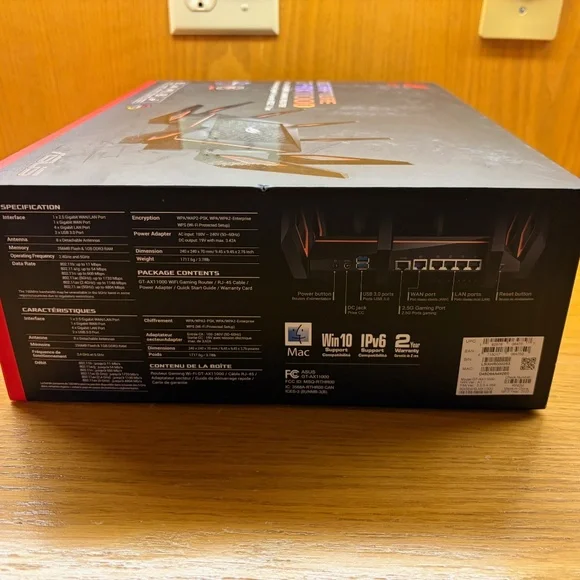 ASUS ROG Rapture GT-AX11000 Wi-Fi Router - Picture 2 of 3
